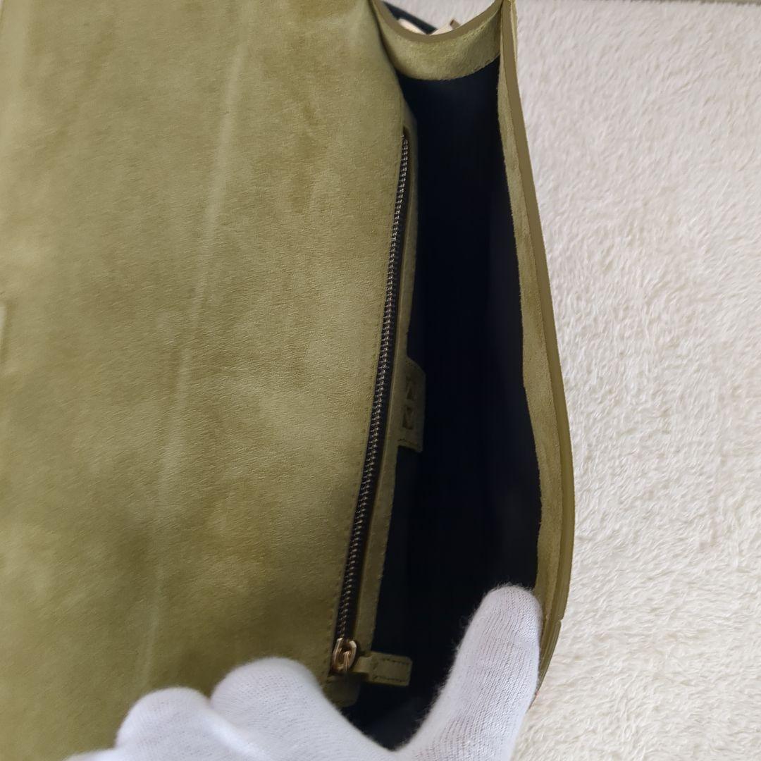 TOMASINI PARIS ワンショルダーバッグ スエード　ゴールド　イタリア