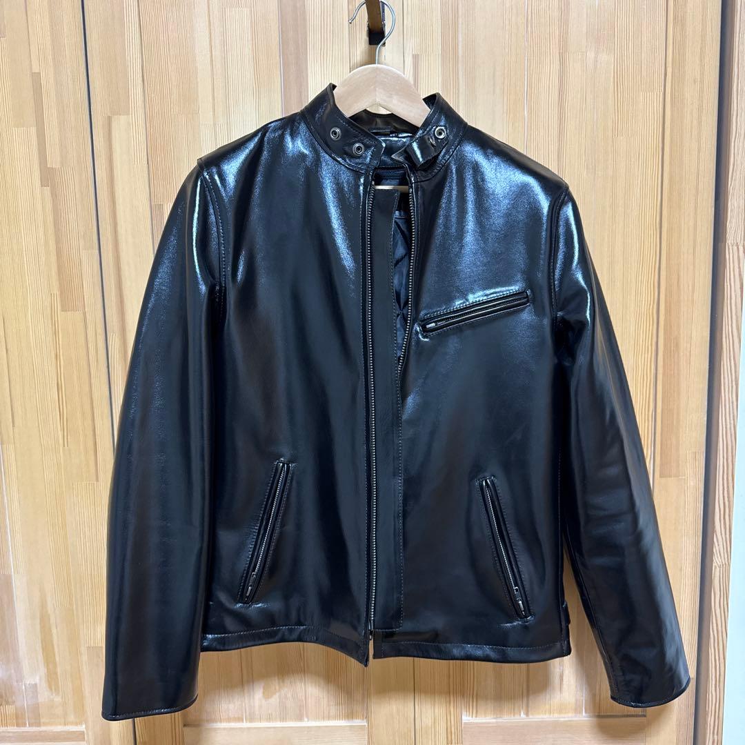 リューグー　SRS01A シングルライダースジャケット L 黒