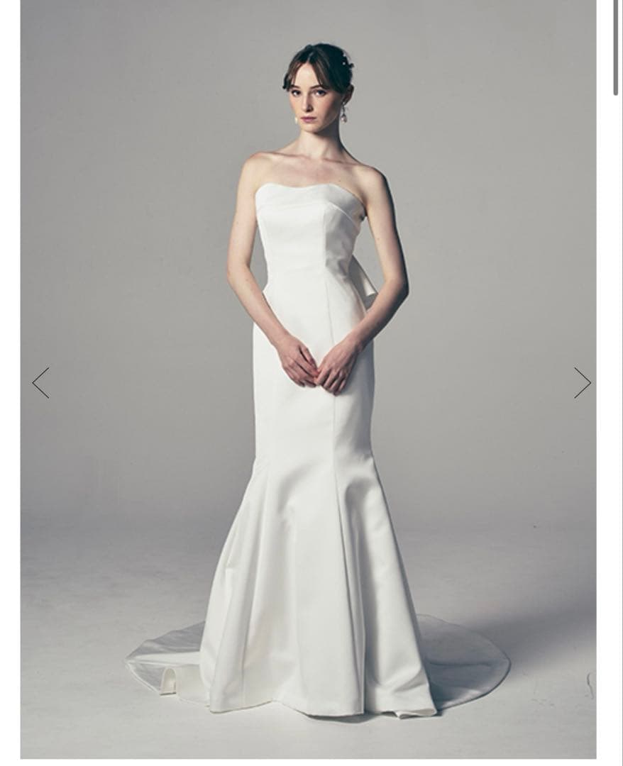 桂由美　ウェディングドレス　取り外し可能リボン付き　値段交渉受付