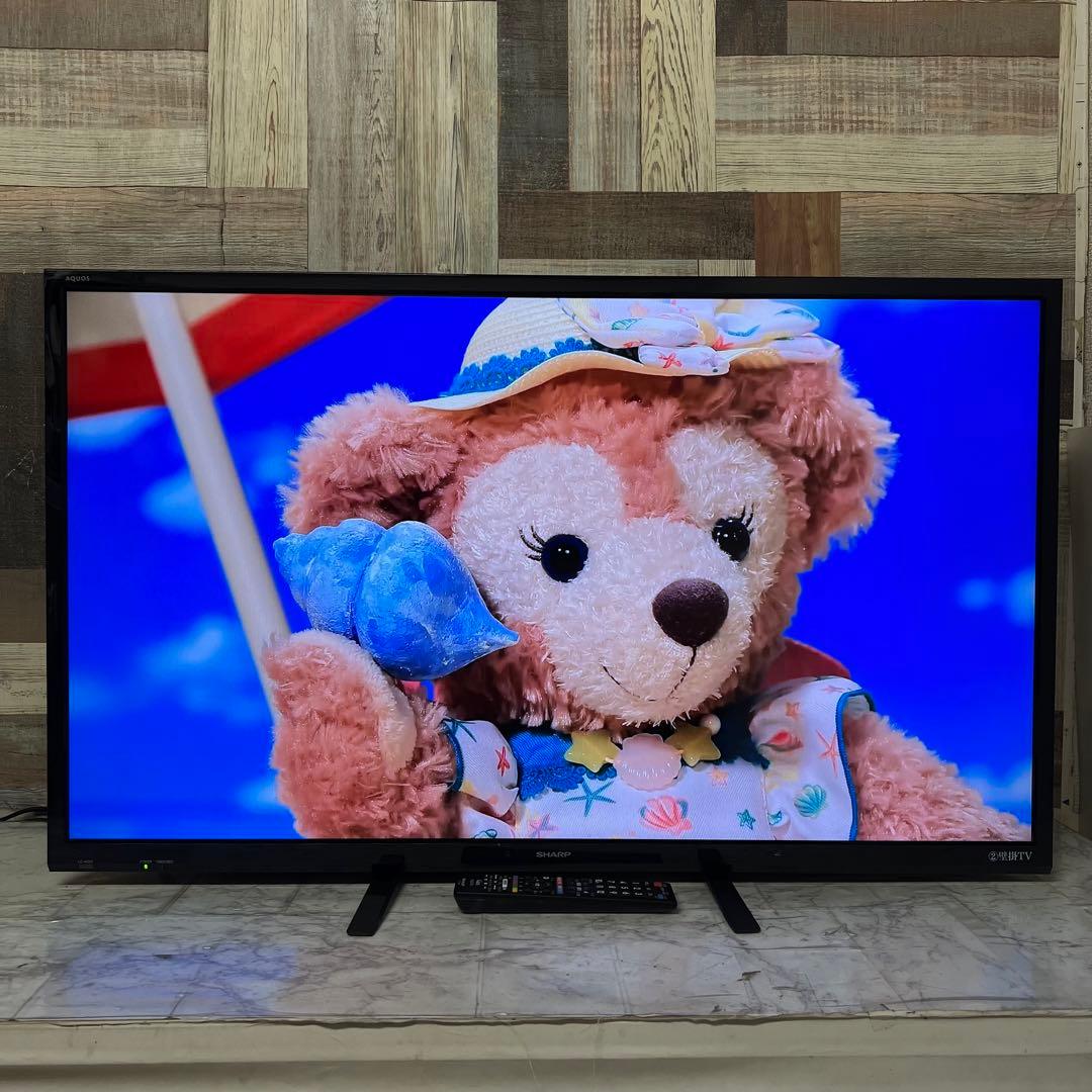 即日受渡❣️全国送料込SHARP 40型液晶テレビ外付けHDD対応裏番組録画