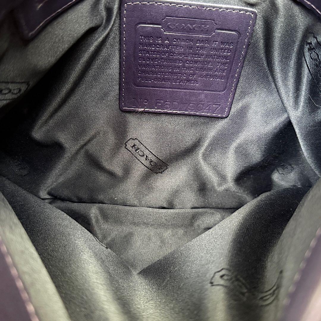 バッグ vintage coach ERGO COMPARTMENT 9047 INK