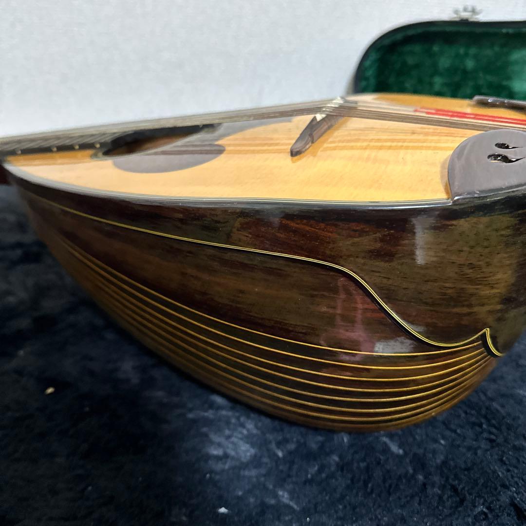 レア 高級 SUZUKI MD-6 マンドラ 弦楽器 リブ彫り ハードケース付き