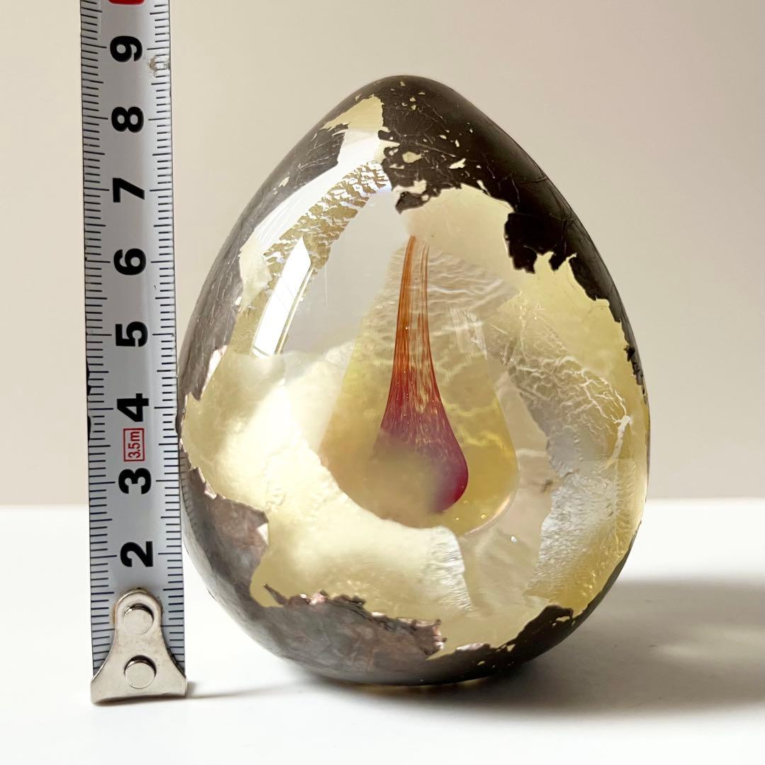 ノグチミエコ 卵 エッグガラス オブジェ 置物