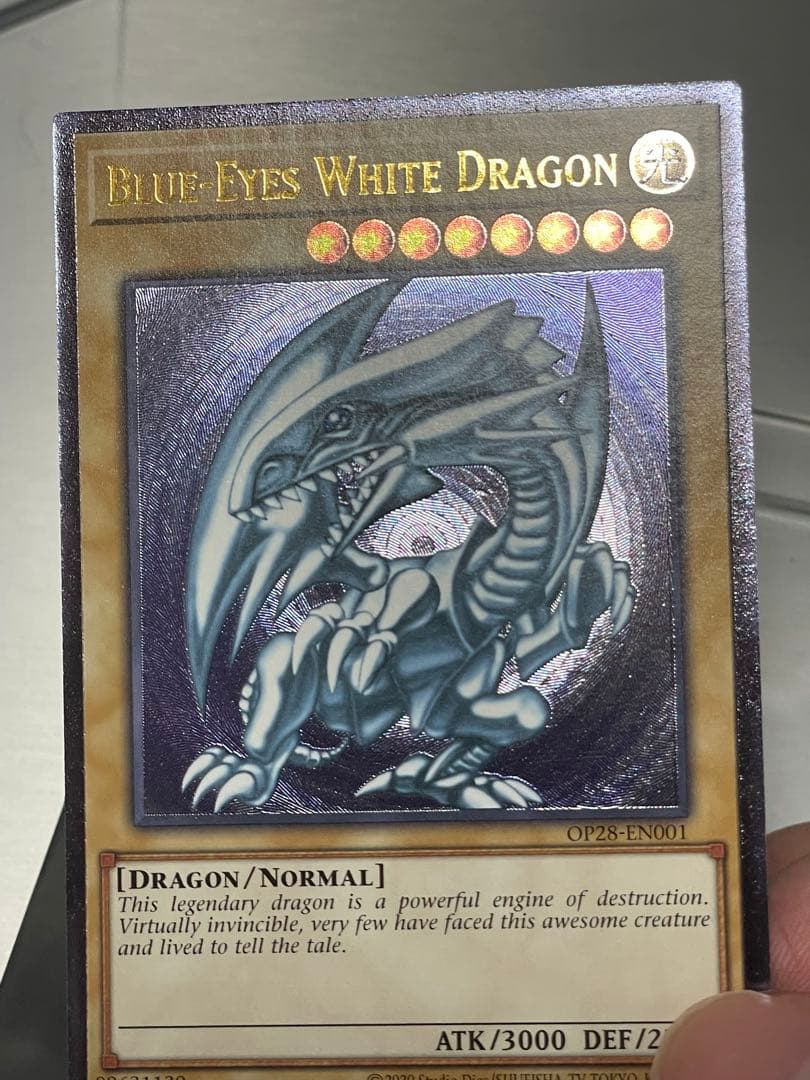 遊戯王　ots28 op28 青眼の白龍　レリーフ　ラスト1枚