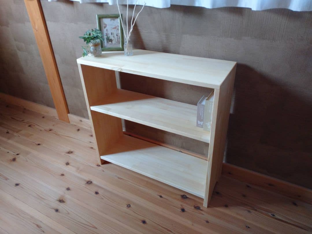 【送料無料】天然無垢材　北欧風　オープンシェルフ　飾り棚　　収納ラック