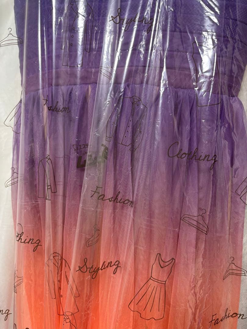 グラデーション　イブニングドレス　ミスコン　ドレス　コンテスト　ロング