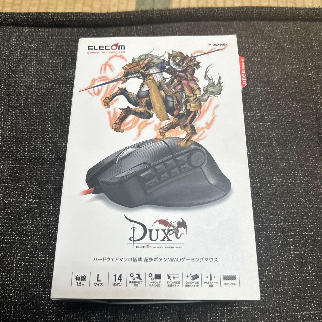ELECOM DUX ゲーミングマウス 本体 14ボタン