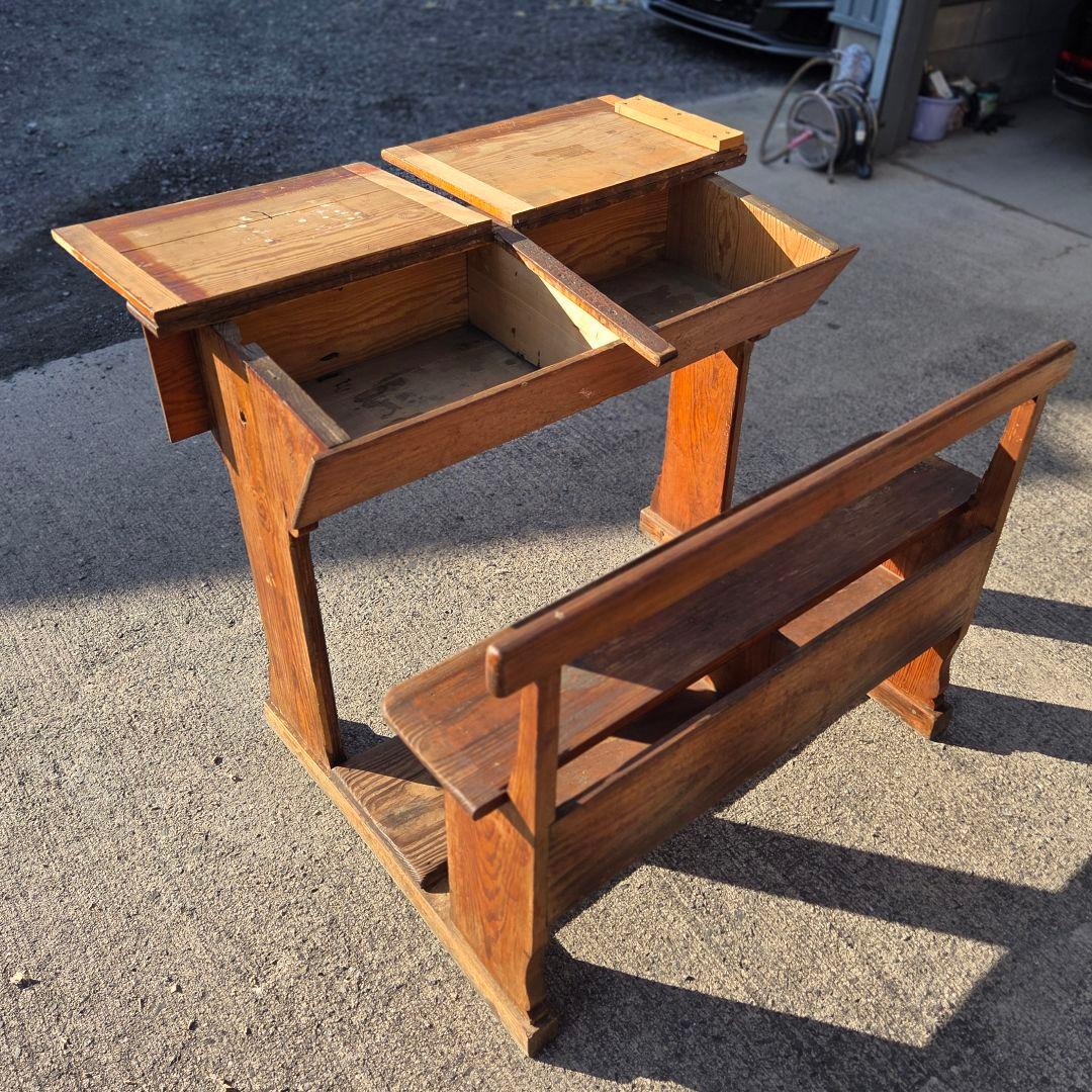 リペア 未使用 ヨーロッパ製 アンティーク デスク チェア 【送料込み】