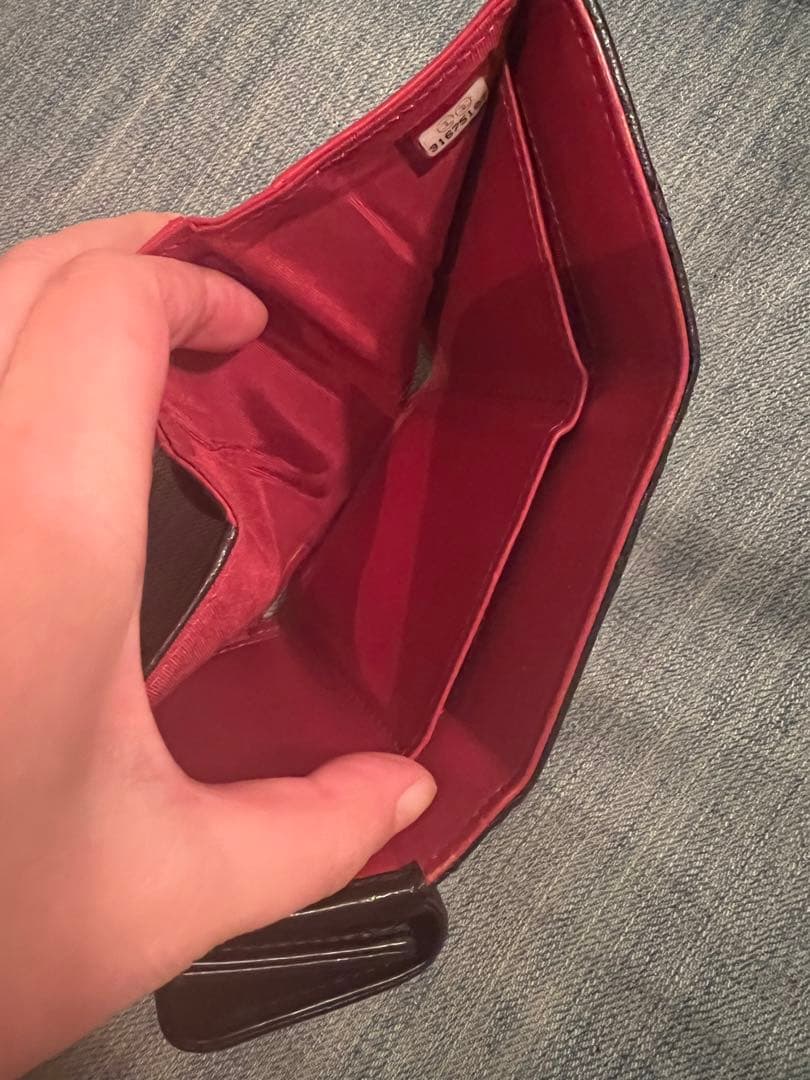 CHANEL マトラッセ スモールフラップウォレット 三つ折り CC ラムスキン