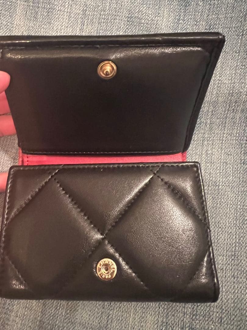 CHANEL マトラッセ スモールフラップウォレット 三つ折り CC ラムスキン