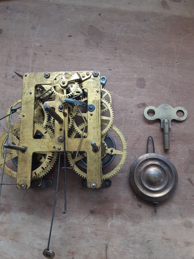 アンティーク、SEIKOSHA アナログ掛時計 丸型振り子時計