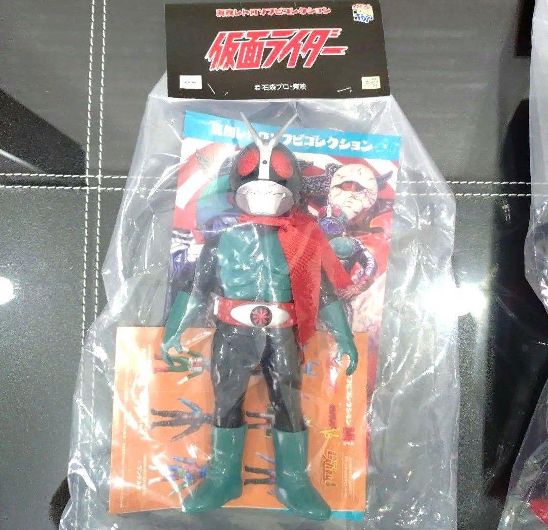 ★メディコムトイ　仮面ライダー旧2号　DX版　面取れ　ソフビ★