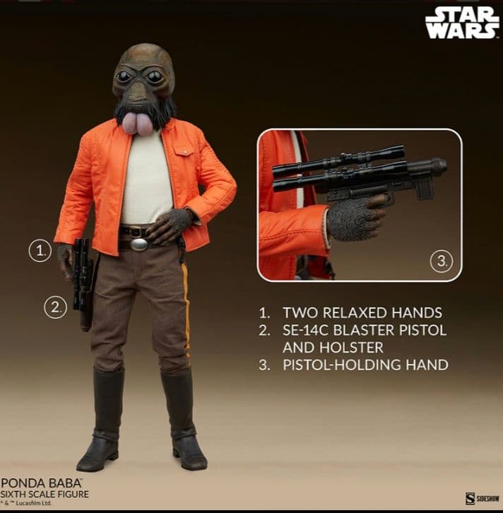 スターウォーズ【サイドショウ】ポンダ・ババ 1/6 フィギュア