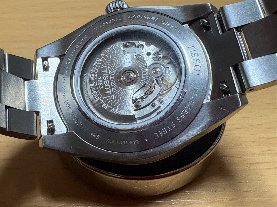 TISSOT ジェントルマン　パワーマティ ック80 シリシウム　アイスブルー