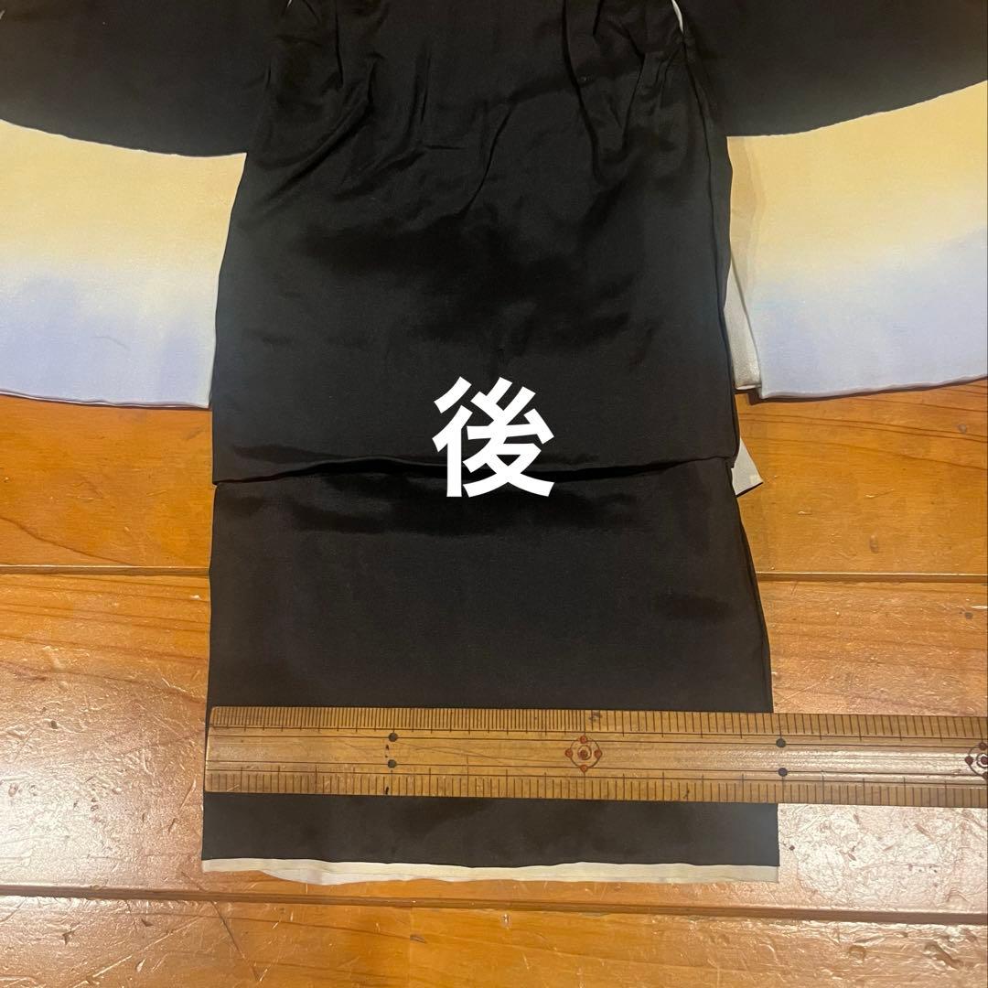 市松人形の着物（男の子）正絹　市松人形尺ニ用着物五つ紋　市松人形着物羽織セット