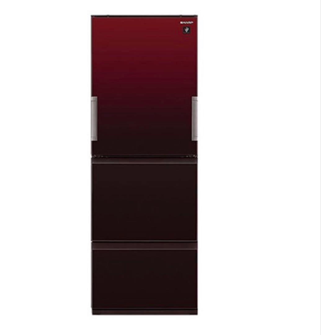 シャープ 350L 3ドア プラズマクラスター　SJ-GW36D-R 手渡しのみ