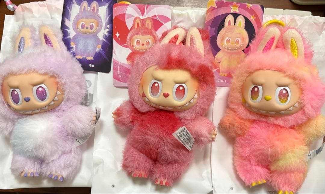 エナジーラブブ　3点セット　紫・赤・黄色ピンク