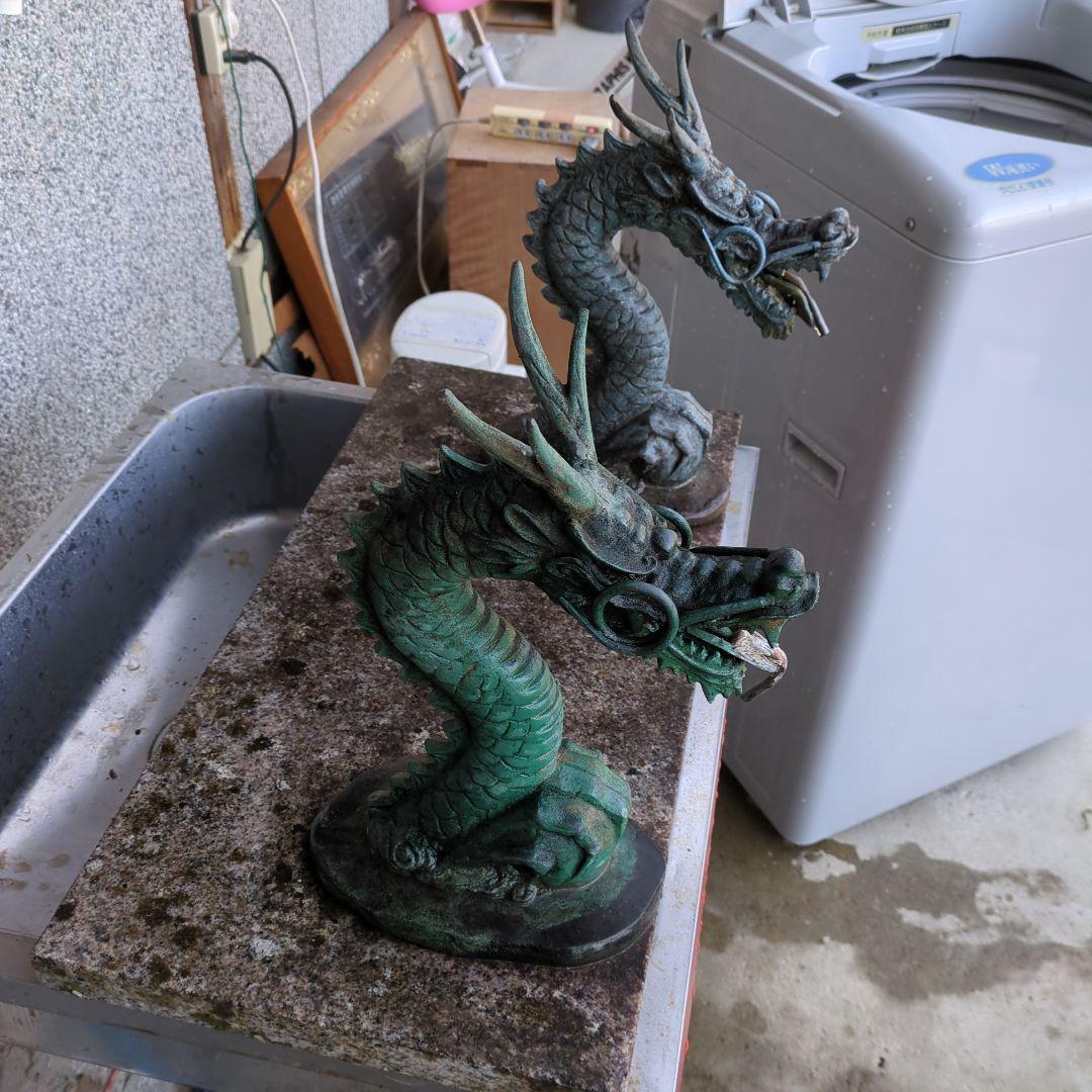 手水舎 龍神 龍の蛇口 真鍮製青銅色 龍の蛇口 水の神様