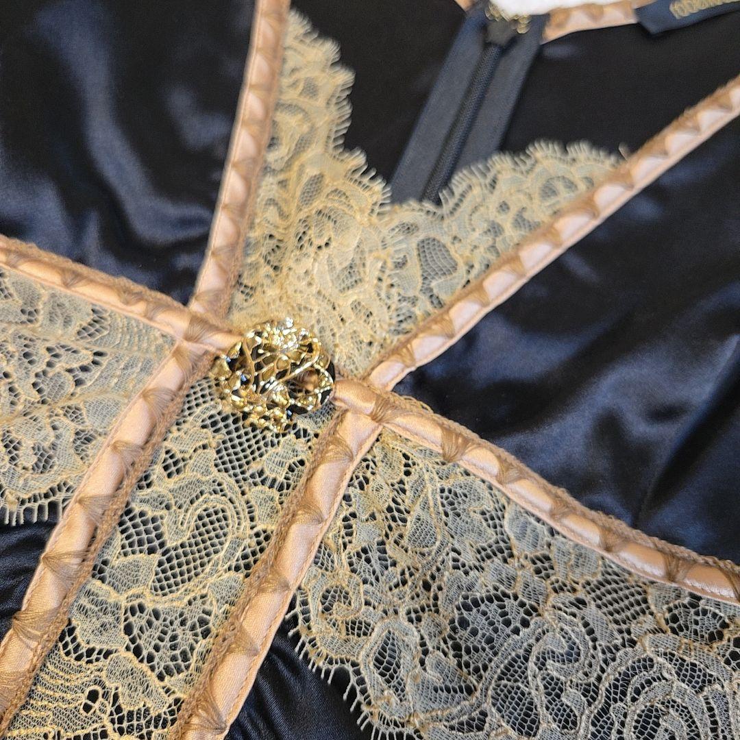 roberto cavalli 黒 レース 40 イタリア製