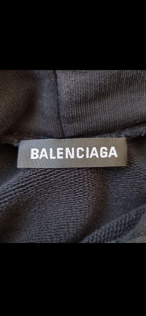 BALENCIAGA　バレンシアガ　フロントバックプリントパーカー