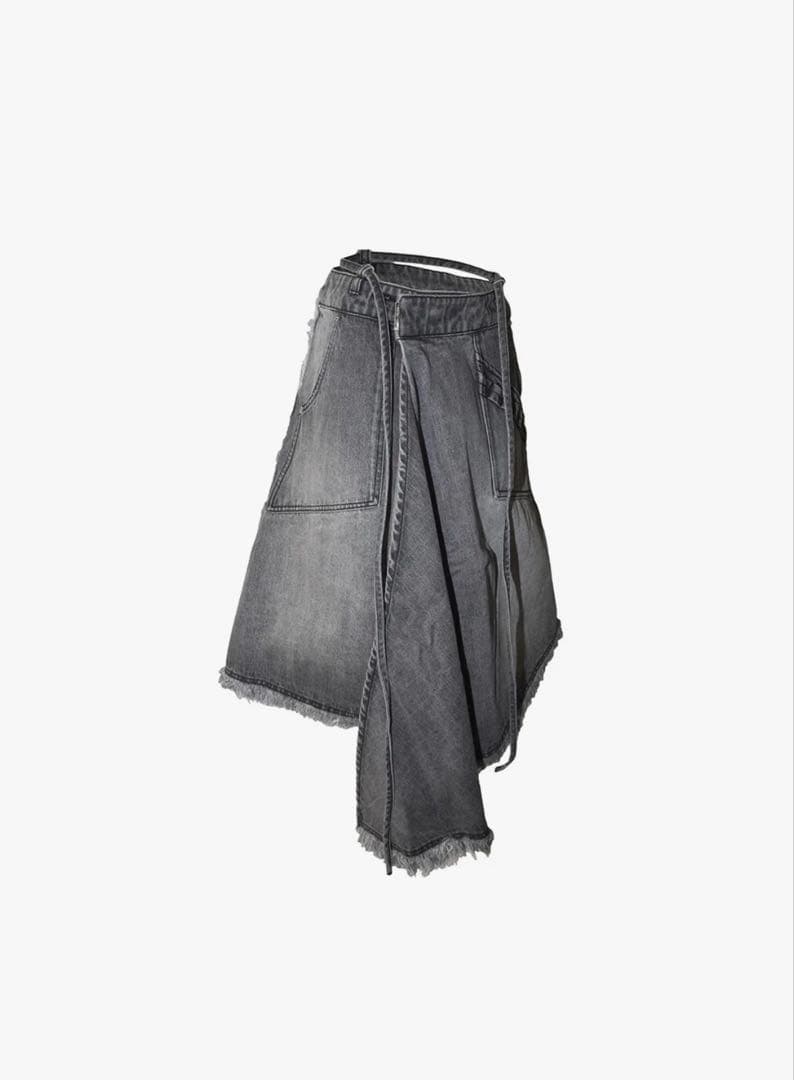 H*a様 S double knee fray skirt THEREDTHRE