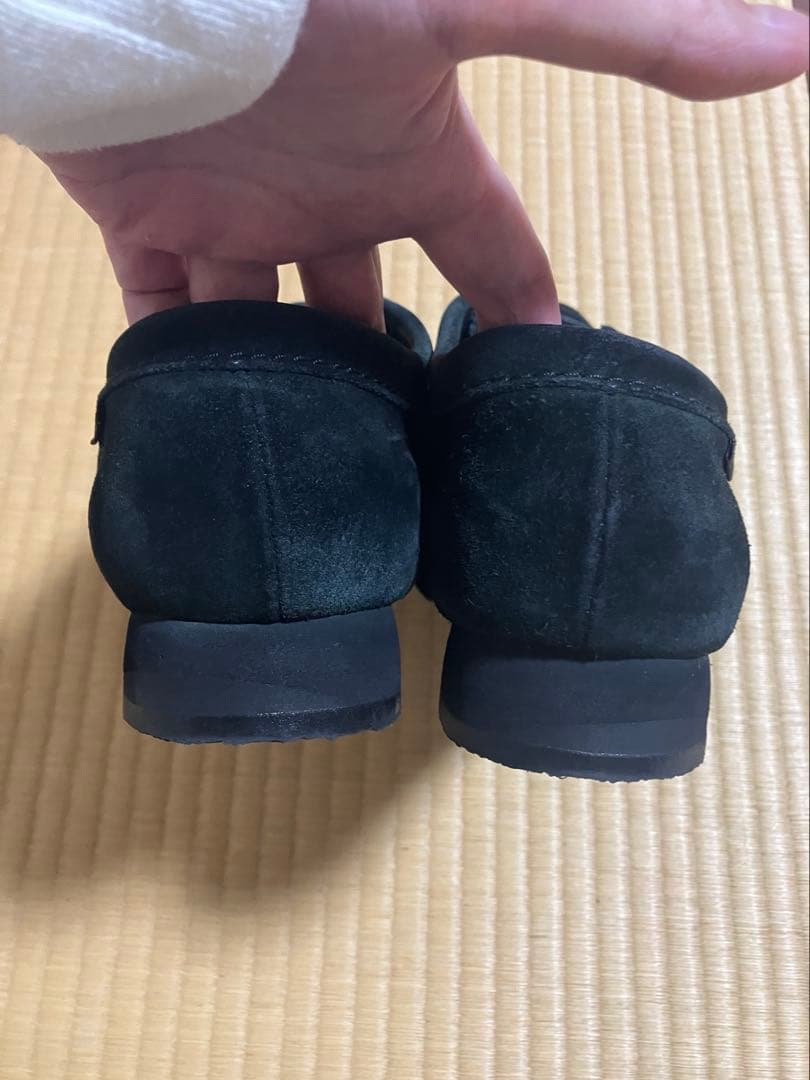 クラークス　ワラビー　ゴアテックス　25.5㎝　ブラック　スエード　黒