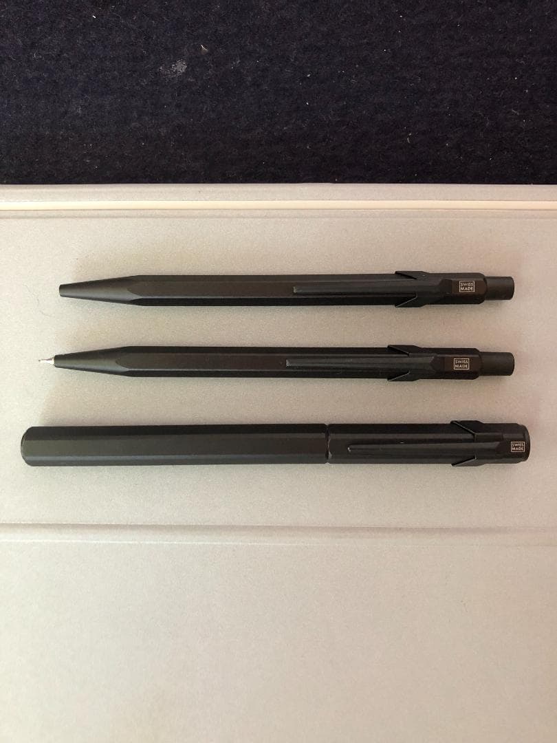 カランダッシュ　ブラックコード　ボールペン　万年筆　シャーペン　3本セット