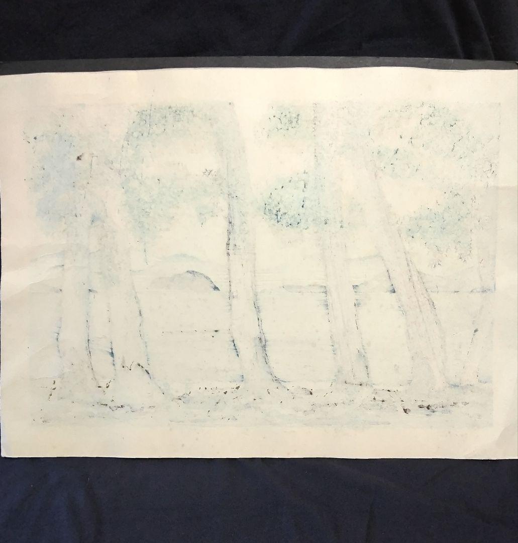 西嶋勝之作 「 新近江百景 今津晴嵐 」 ED：333/500 刷り本