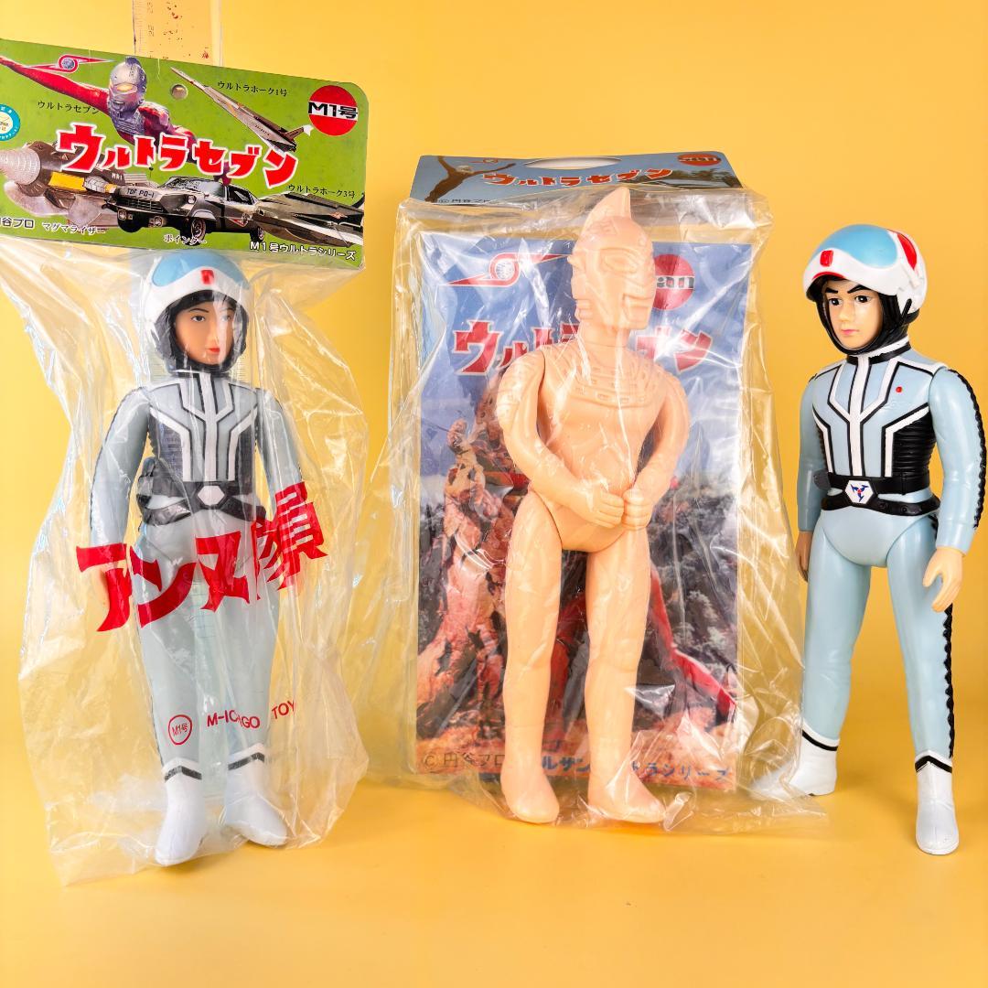 マルサン　ウルトラセブン　450　テストショット・M1号　ダン（中古）・アンヌ