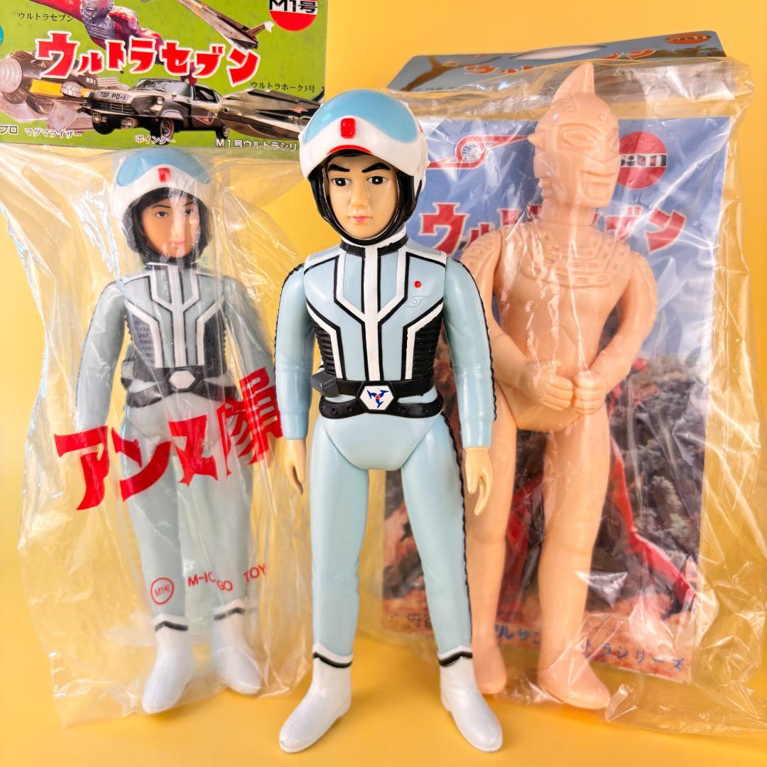 マルサン　ウルトラセブン　450　テストショット・M1号　ダン（中古）・アンヌ