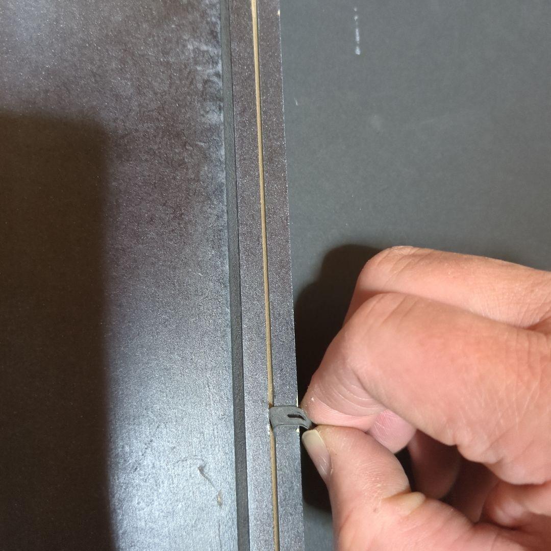 黒の写真額縁 壁掛け用フック付き