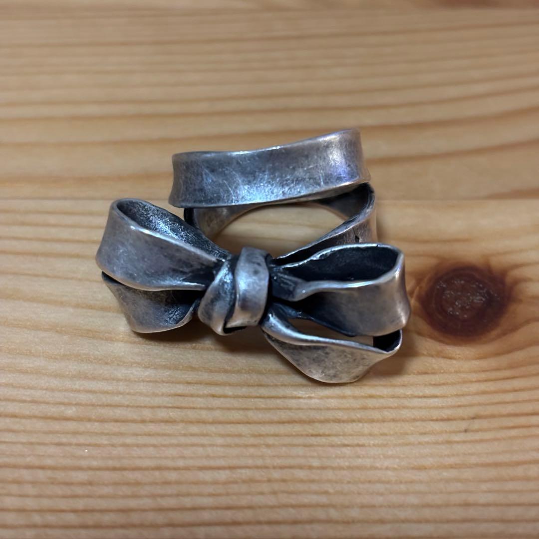 ハ*☆様 e.m. シルバー リボンデザインリング