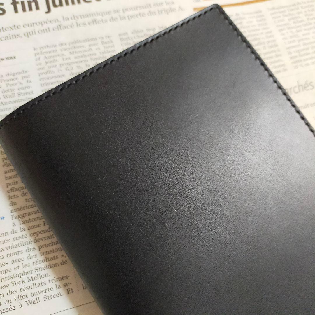 【まや】栃木レザー　ノートカバー