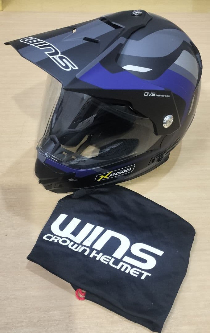 WINS X-ROAD FREE RIDE マットブラック × ブルー Mサイズ