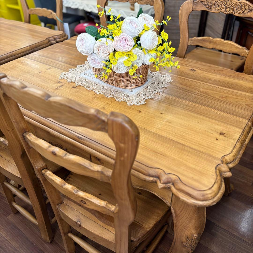 5点セット モンサンミッシェル ダイニングテーブル