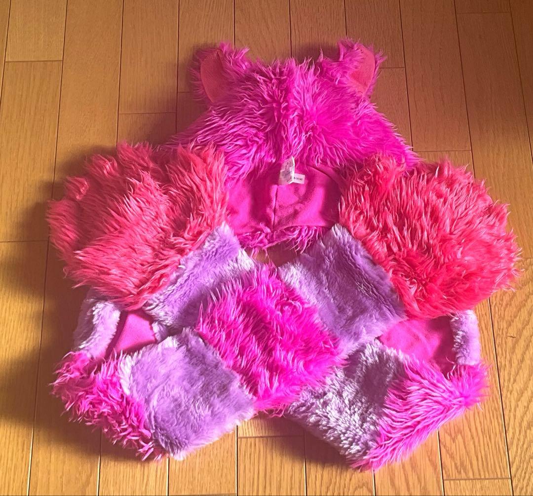 も*こ様 チェシャ猫　ファンキャップ　マフラーキャップ　ディズニー