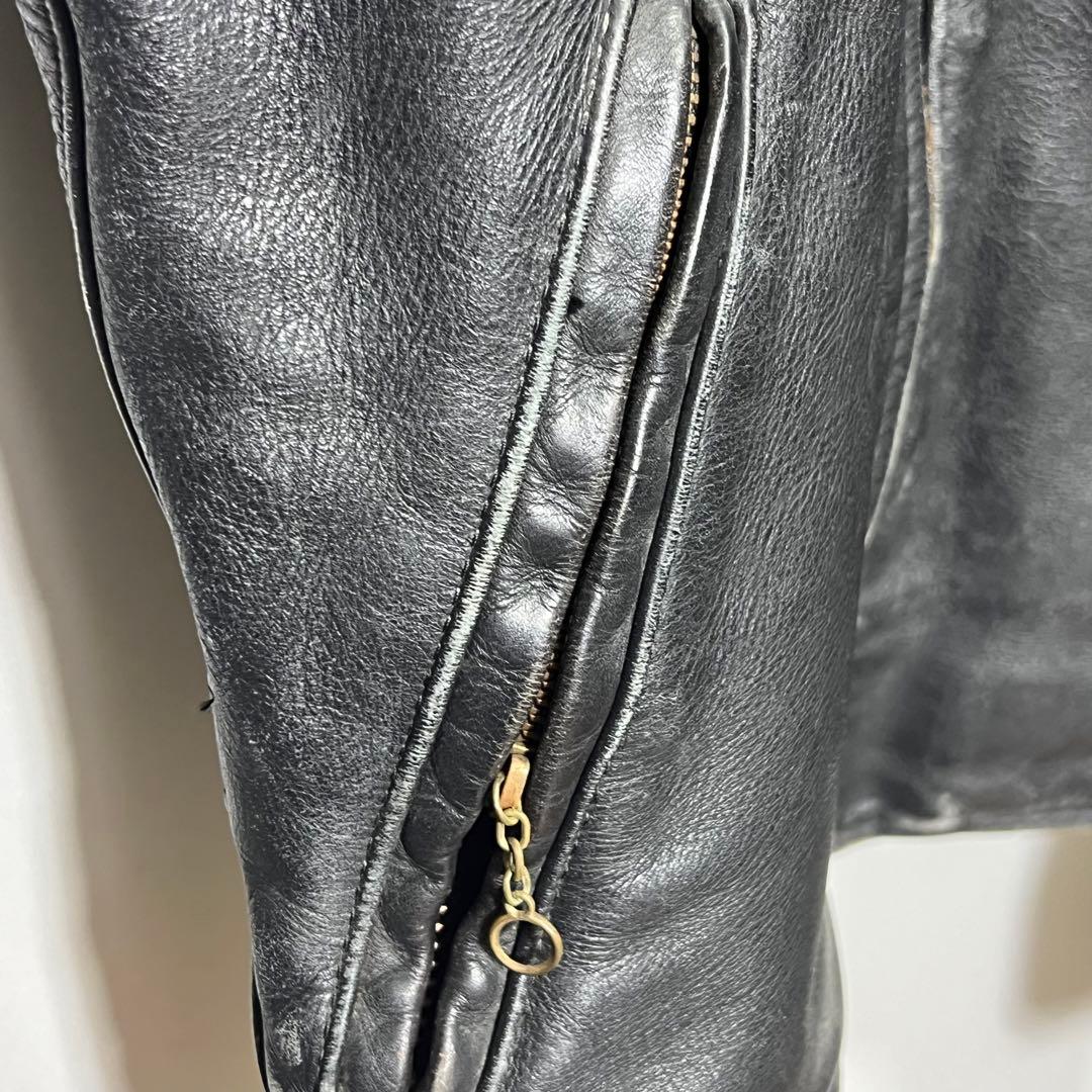 VANSON バンソン　シングル　ライダース　ジャケット　サイズ34