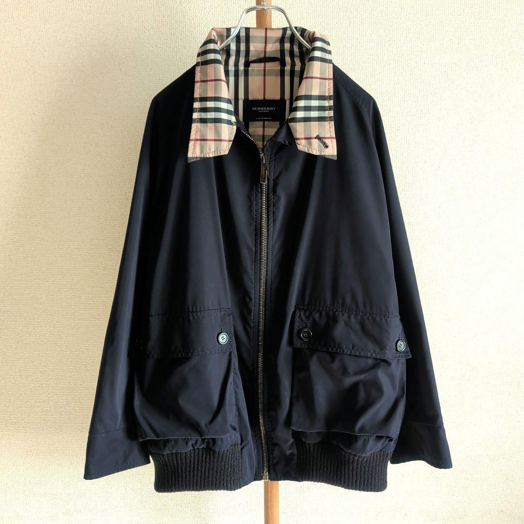 バーバリー ロンドン ノバチェック ハリントンジャケット ブルゾン 裏チェック