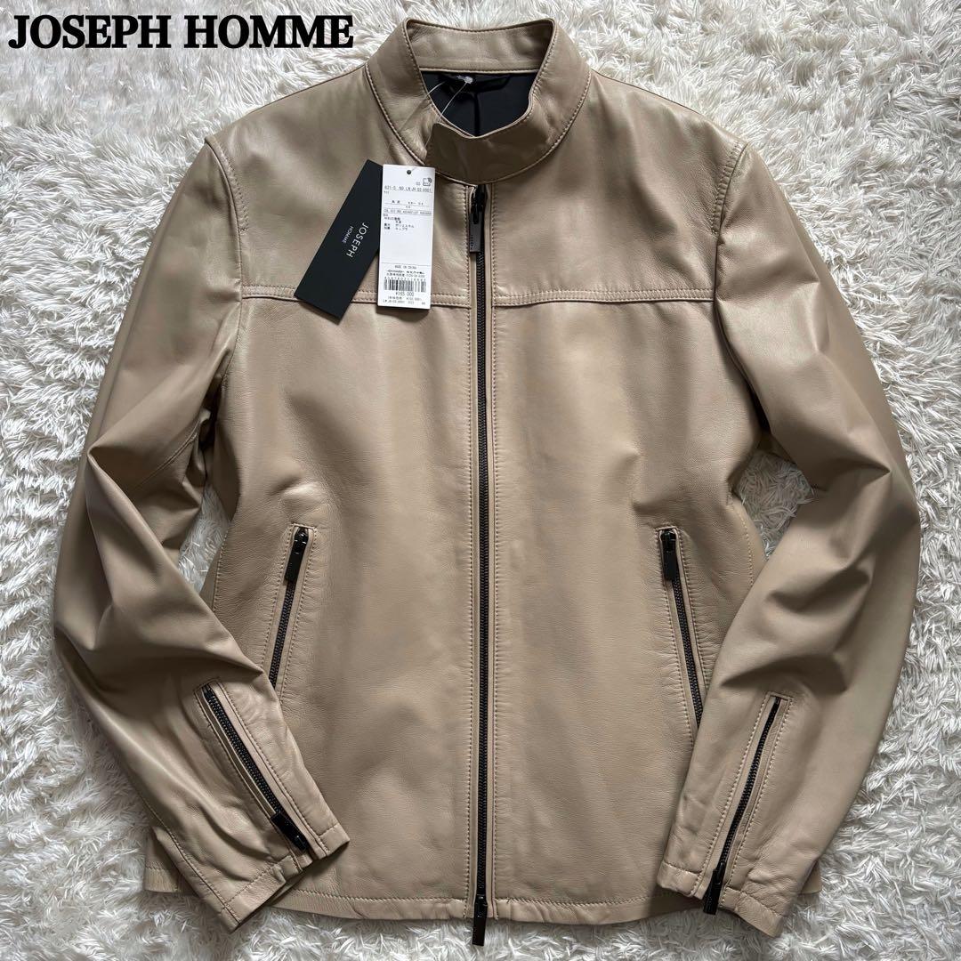 新品　ジョゼフオム　2025年モデル　レザージャケット　ライダースジャケット　M