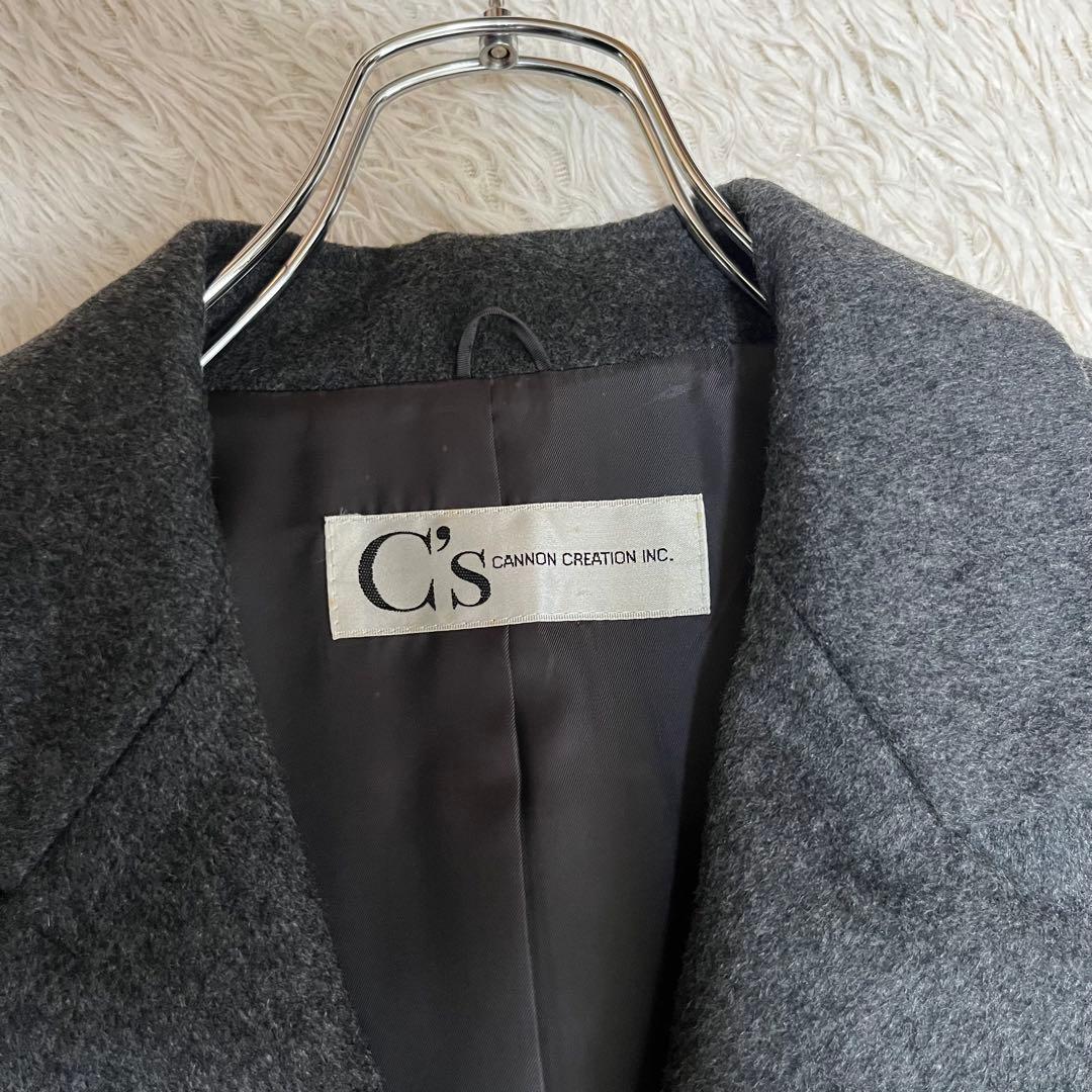 【未使用級】キャノンクリエイション マキシ丈 カシミヤ100% チェスターコート