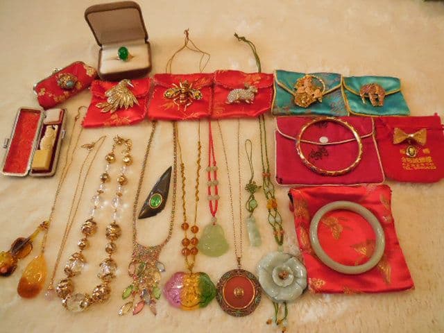 遺品整理 アジアン ジュエリー アクセサリー ネックレス バングル ブローチ