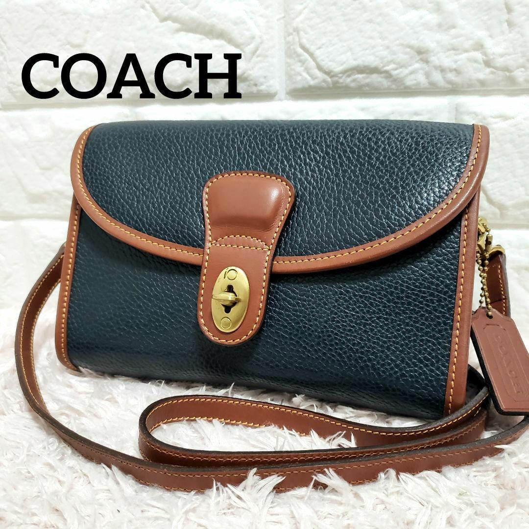 オールドコーチ COACH シェリダン ターンロックショルダーバッグ 美品