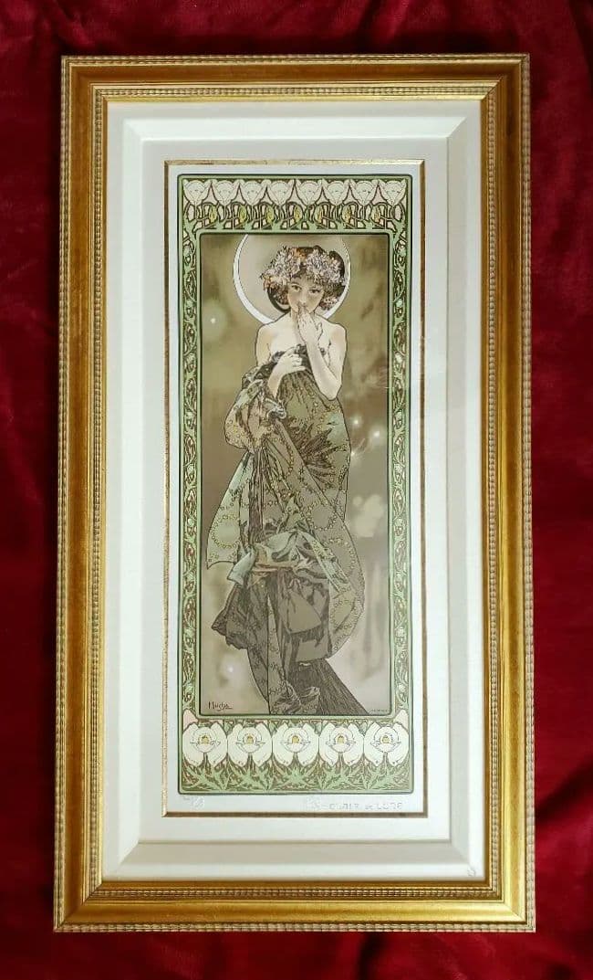 P*m様 【アルフォンス・ミュシャ】限定300部『月光』☆保証書＆証明書付きリト