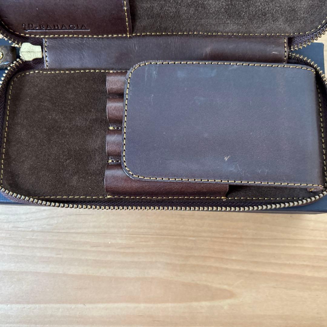 Bahagia&Craft レザー 筆箱　グリージオ