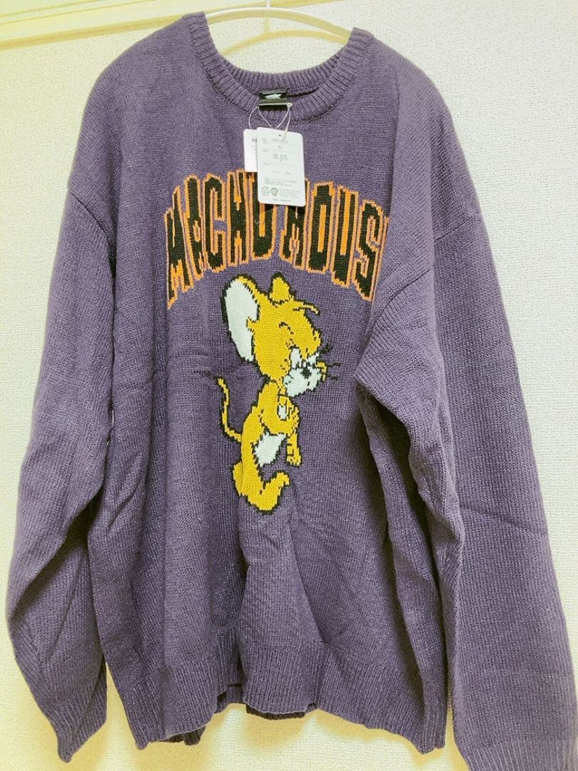 板橋ハウス　めぞん　吉野着用　マッチョマウス トム&ジェリー　ニット