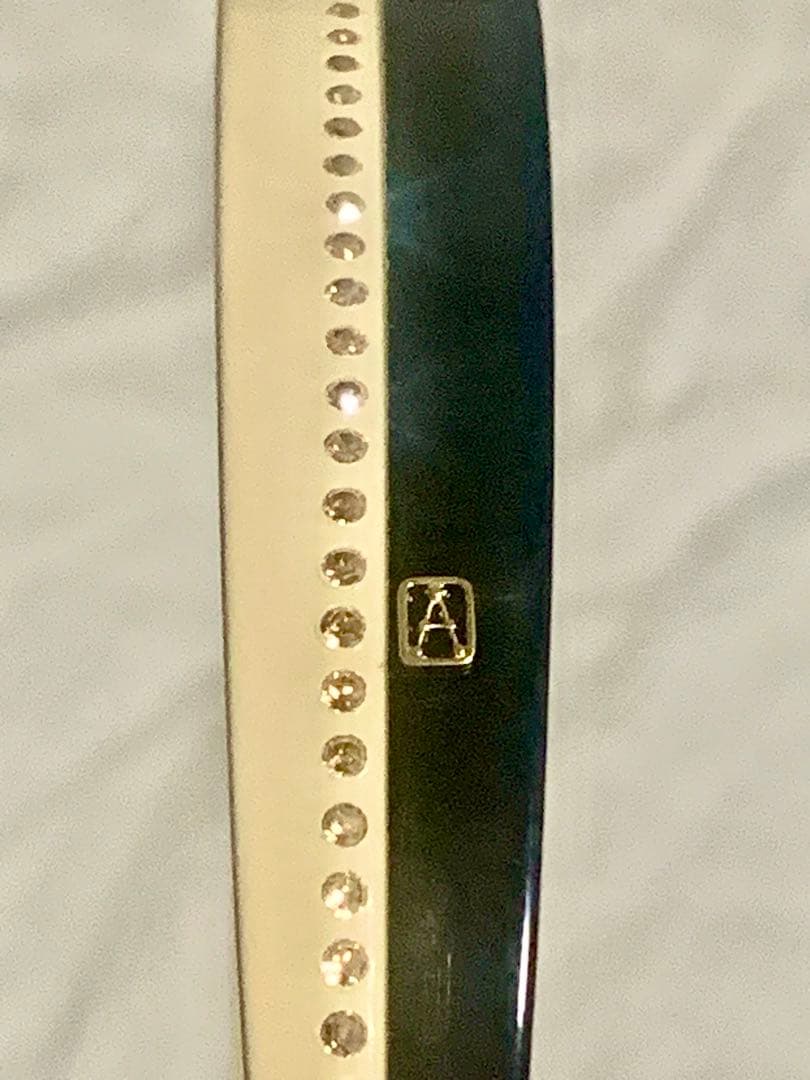 ALEXANDLE バイカラーストーン付きヘアカチューシャ