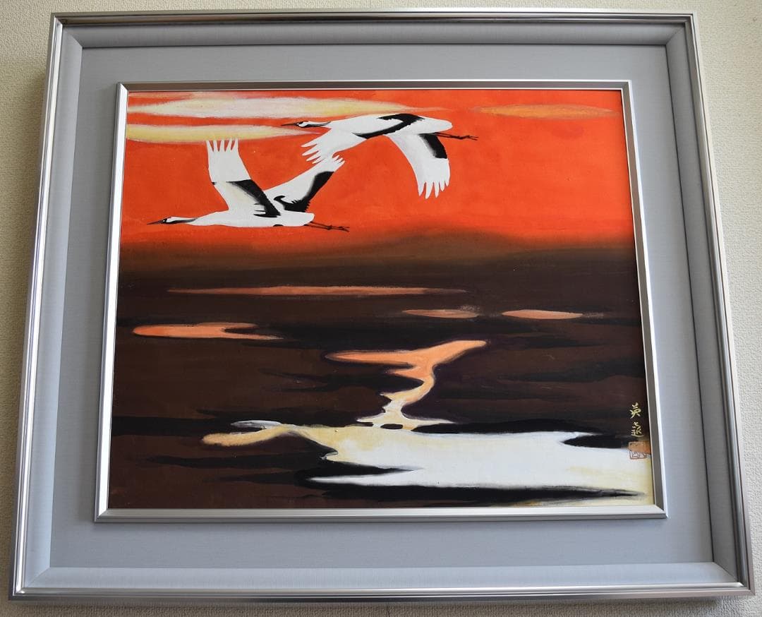 真作　★文化勲章受章　岩橋英遠　作日本画　ギフト記念品