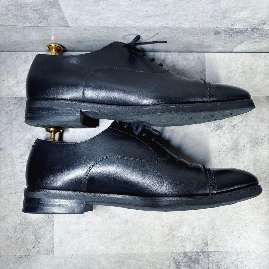 良品✨ユニオンインペリアル 7.5 ストレートチップ 本革 黒 撥水