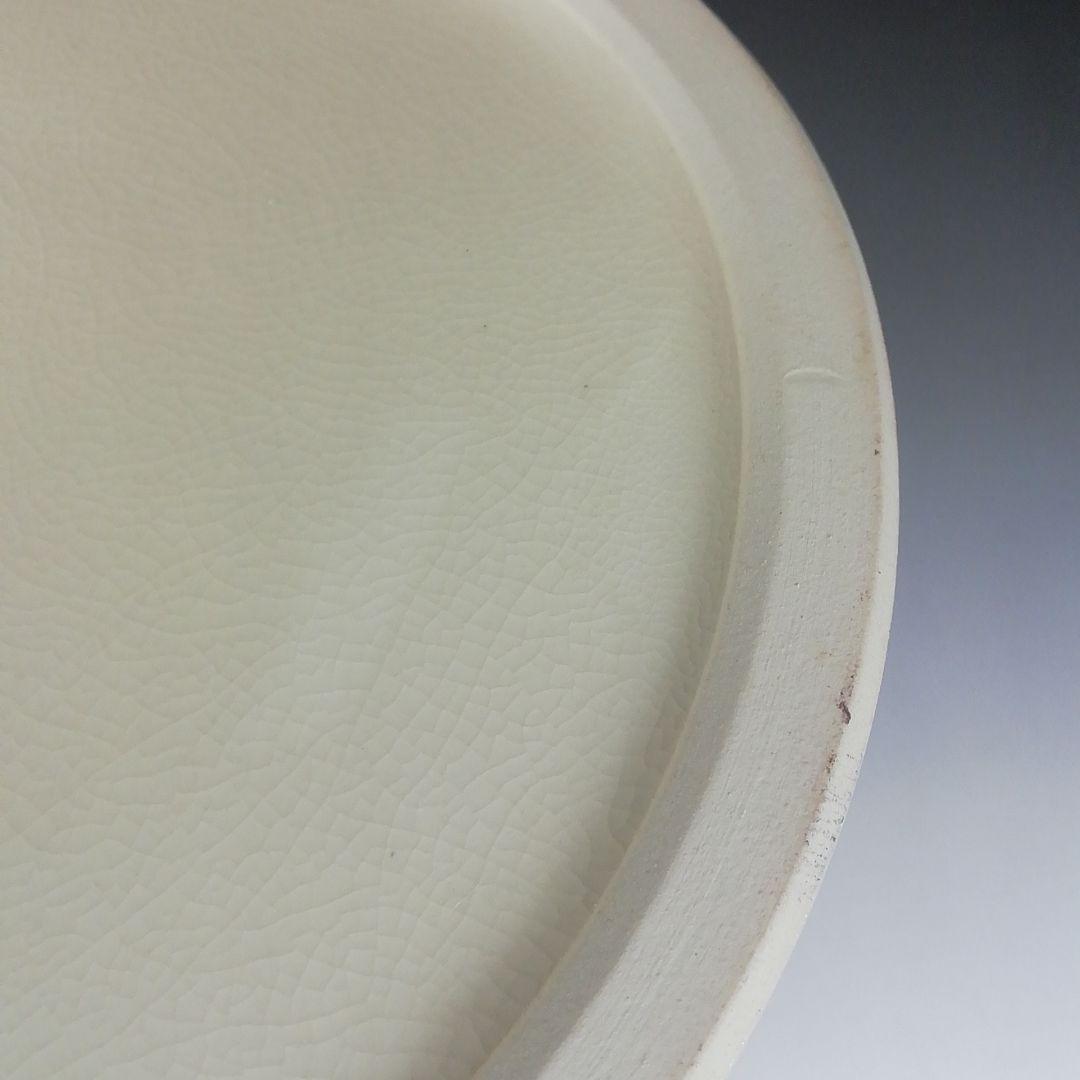 Ｗ３４　水指　『鼓形』『地紙四季草花』『山岡善昇 造』　共箱　茶道具