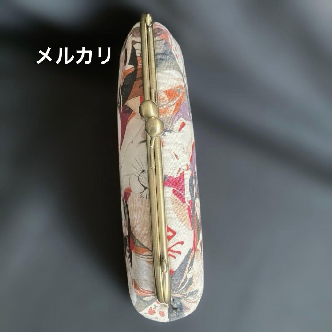 妖怪猫　ハンドメイド　親子がま口長財布　和柄